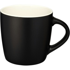 Bullet Riviera Ceramic Mug - Solid Black/White - 11 x 8.4 x 8.8 cm