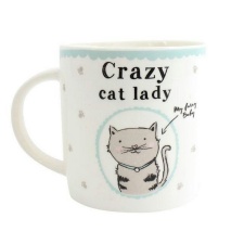 Something Different Crazy Cat Lady Ceramic Boxed Mug - Multicolour - One Size