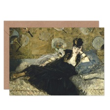 Artery8 Edouard Manet Woman With Fans Old Master Painting Art Card