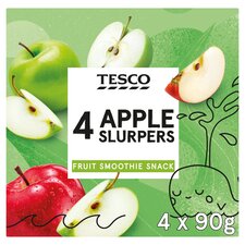 Tesco Apple Fruit Slurper 4X90g