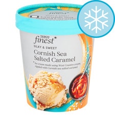 Tesco Finest Cornish Sea Salted Caramel Ice Cream 480Ml