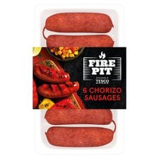 Tesco Fire Pit Chorizo Sausages 6Pack 300G