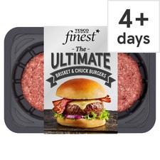 Tesco Finest The Ultimate Brisket & Chuck Burgers 340G