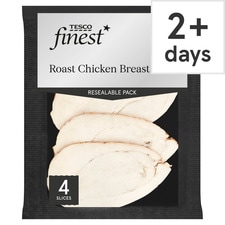 Tesco Finest 4 Roast Chicken Slices 125G