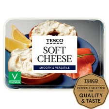 Tesco Soft Cheese Plain Full Fat 200G