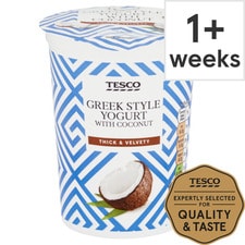 Tesco Greek Style Coconut Yogurt 450G