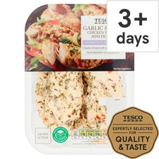 Tesco Garlic & Herb Cooked Chicken Breast Mini Fillets 170G