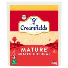 Creamfields Grated Mature Cheddar 250G