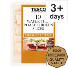 Tesco Wafer Thin Roast Chicken 125G