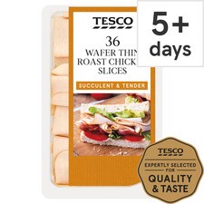 Tesco 36 Wafer Thin Roast Chicken Slices 400G