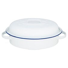 Tesco Enamel Casserole With Lid 34Cm