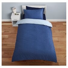 Tesco Blue Reversible Duvet Set Single