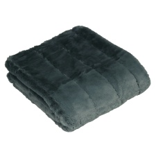 Riva Paoletti Empress Throw - Charcoal - 130x180cm