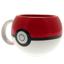 Pokemon Official Pokeball 3D Mug - Red/White - One Size