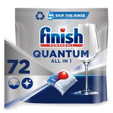 Finish Quantum All in One Regular 72 Dishwasher Tablets 748.8g