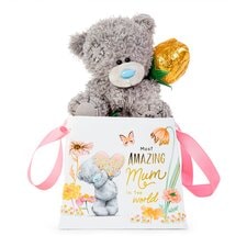 ME TO YOU M5 BEAR IN BAG WITH CHOCOLATE ROSE