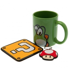 Super Mario Mug And Coaster Set - Multicoloured - 315ml