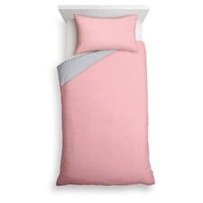 Tesco Pink Reversible Duvet Set Single