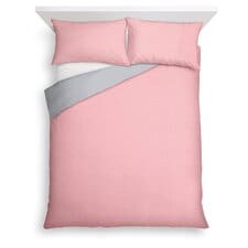 Tesco Pink Reversible Duvet Set Double