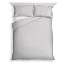 Tesco Silver Dot Embroidered King Duvet Set