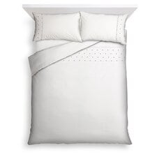 Tesco Embroidered Dot Duvet Set Double