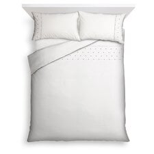 Tesco Embroidered Dot Duvet Set King