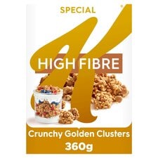 Kellogg's Special K High Fibre Crunchy Golden Clusters Cereal 360g