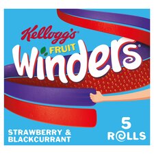 Kellogg's Fruit Winders Doubles Strawberry & Blackcurrant 5X17g