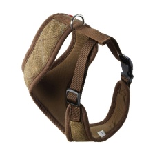 House Of Paws Memory Foam Tweed Dog Harness - Brown - L