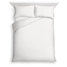 Tesco Cotton Rich White Waffle Duvet Set Super King