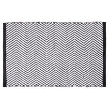 Zig Zag Bath Mat Grey