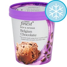 Tesco Finest Belgian Chocolate Ice Cream 480Ml