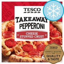 Tesco Takeaway Stuffed Crust Pepperoni Pizza 436G