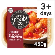 Hearty Food Co. Sweet & Sour Chicken & Rice 450G