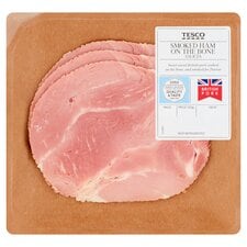 Tesco Deli Smoked Ham On The Bone 120G