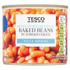 Tesco Reduced Sugar & Salt Baked Beans 220G