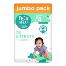 Fred & Flo Ultra Dry Size 4+ Nappies Jumbo Pack 78