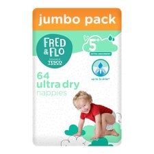 Fred & Flo Ultra Dry Size 5+ Nappies Jumbo Pack 64