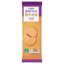 Tesco Free From Ginger Nuts 180G