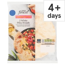 Tesco Finest 2 White Pitta Breads