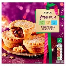 Tesco Free From 4 Mince Pies 220G