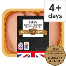 Tesco Room To Roam British Chicken Breast Fillets 650G