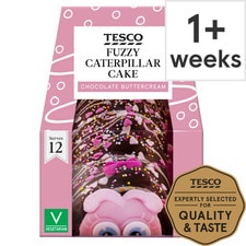 Tesco Fuzzy Caterpillar Cake