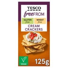 Tesco Free From Cream Crackers 125G