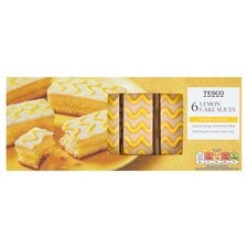 Tesco 6 Lemon Cake Slices 160G