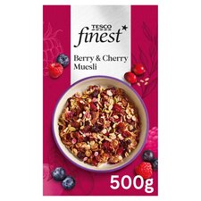 Tesco Finest Berry & Cherry Museli 500G