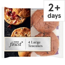 Tesco Finest 4 Large Teacakes