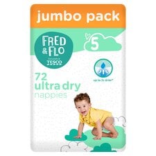 Fred & Flo Ultra Dry Size 5 Nappies Jumbo Pack 72