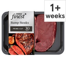 Tesco Finest 2 Beef Rump Steaks 510G