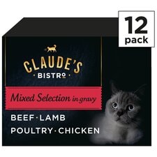 Claude's Bistro Adult Cat 12X85g Meat In Gravy